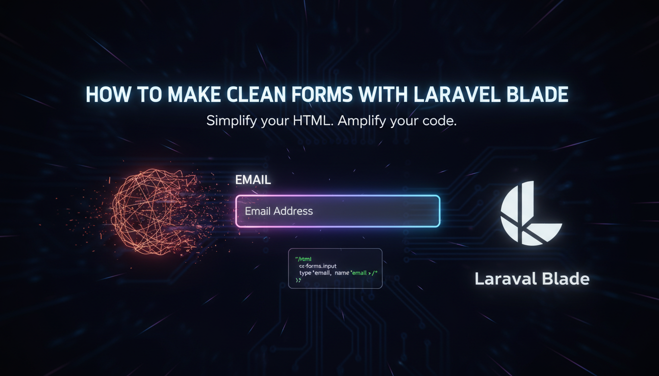 How To Make Clean Forms with Laravel Blade | Mydnic.be